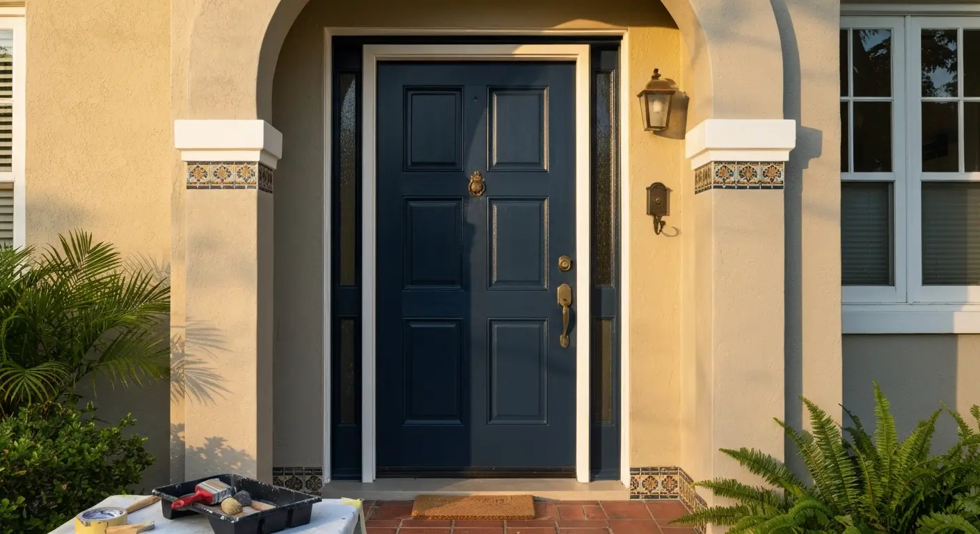 Door and trim painting