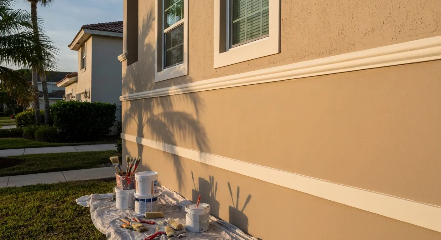 Exterior painting, stucco and siding work