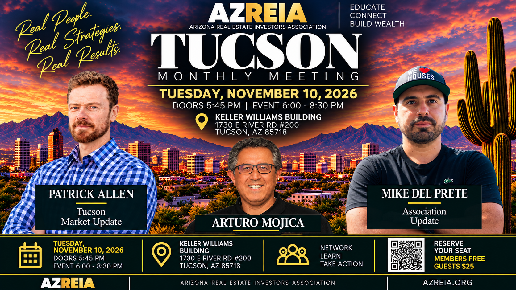 Fireside Chat: Lease Option in Action with Arturo Mojica - AZREIA Tucson Monthly Meeting, Tuesday November 10