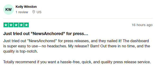 Trustpilot review 1