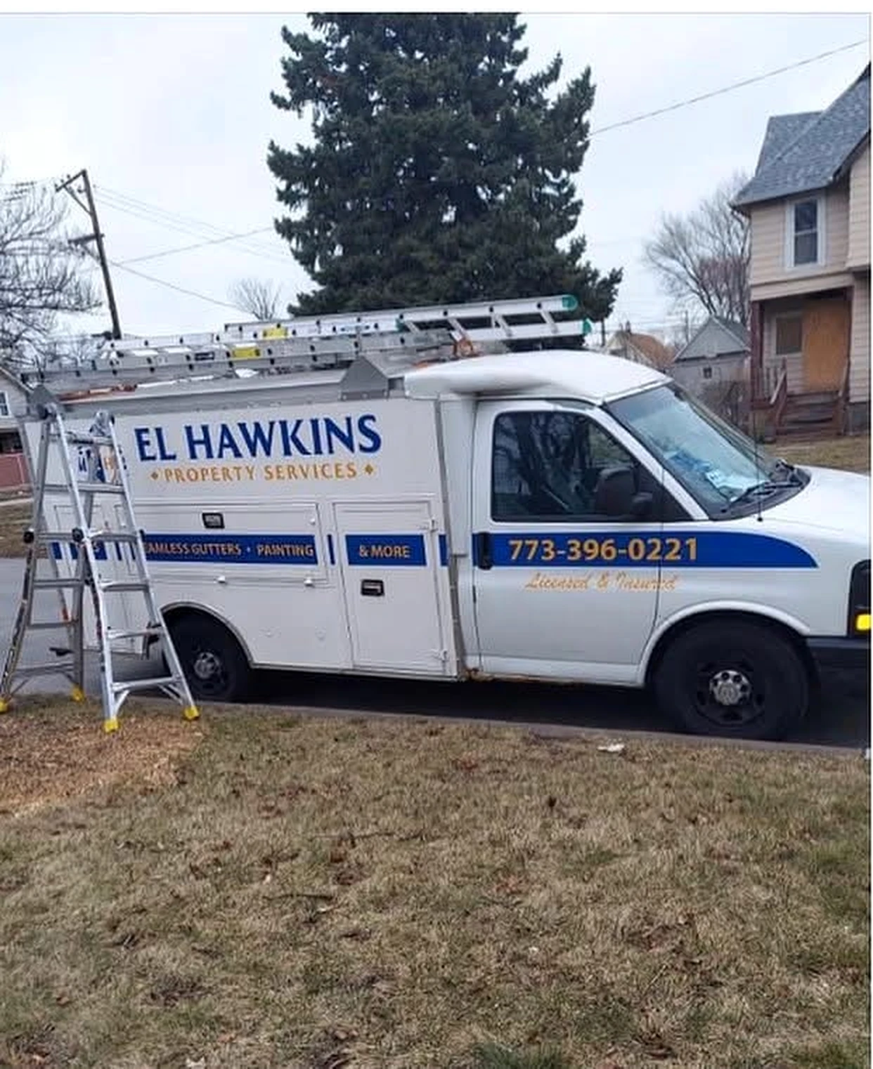 L Hawkins Property Services vehicle supporting local field-service operations.