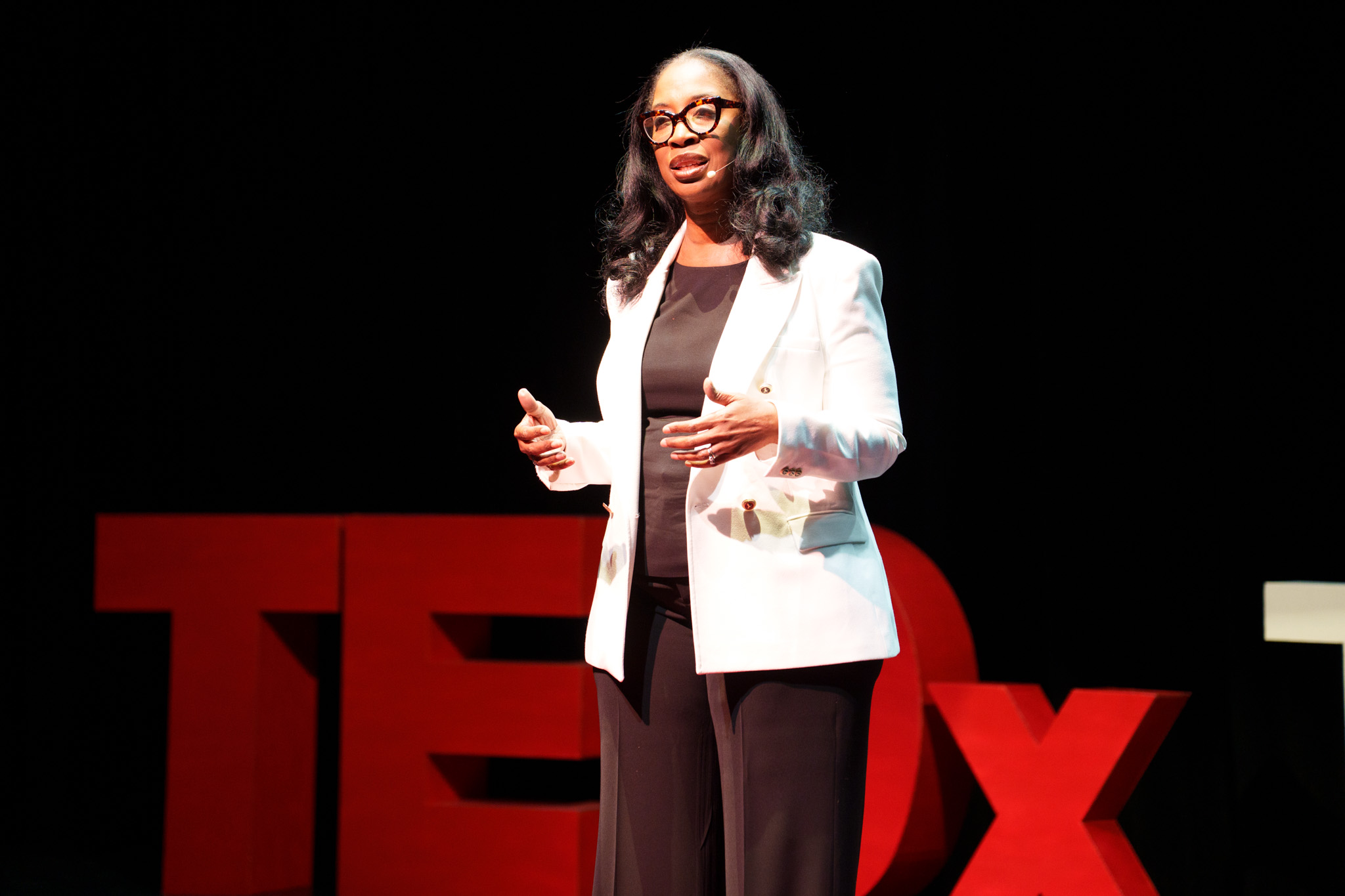 Durrell Douglas speaking on stage