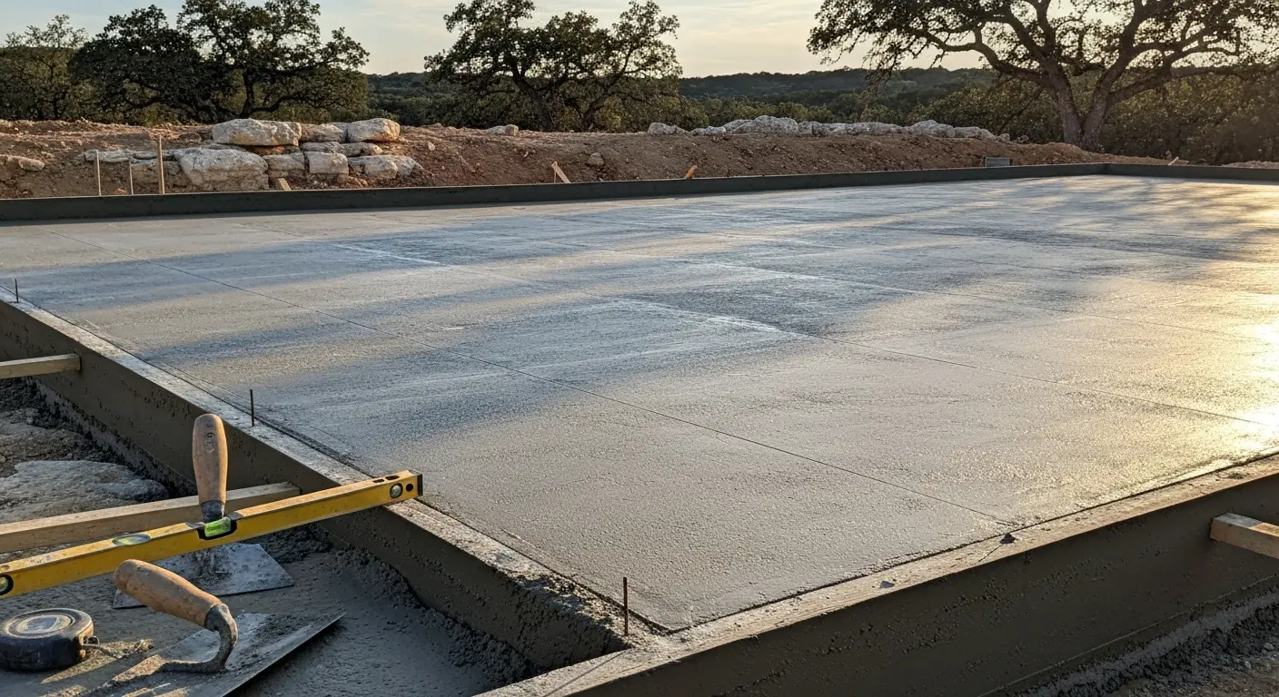 Concrete foundation
