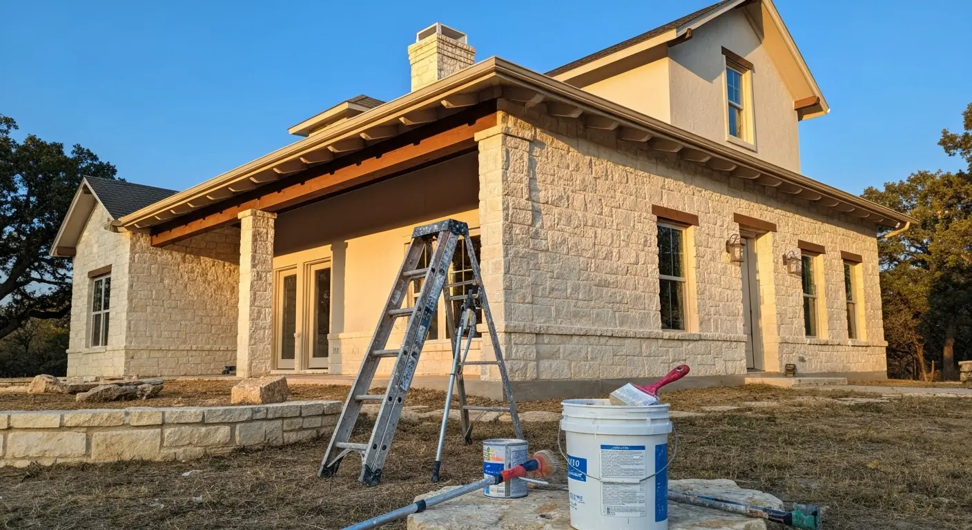 Exterior house painting project