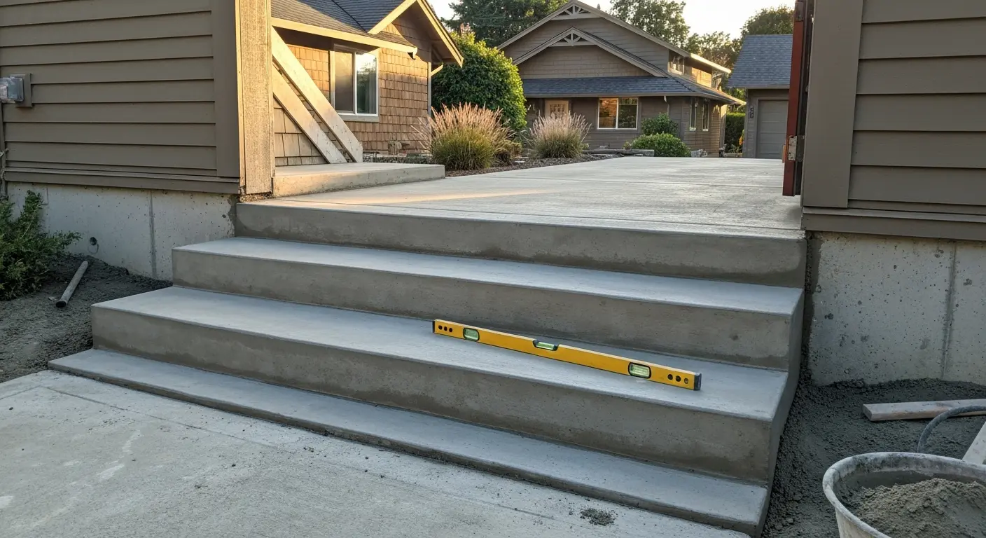 Concrete stairs