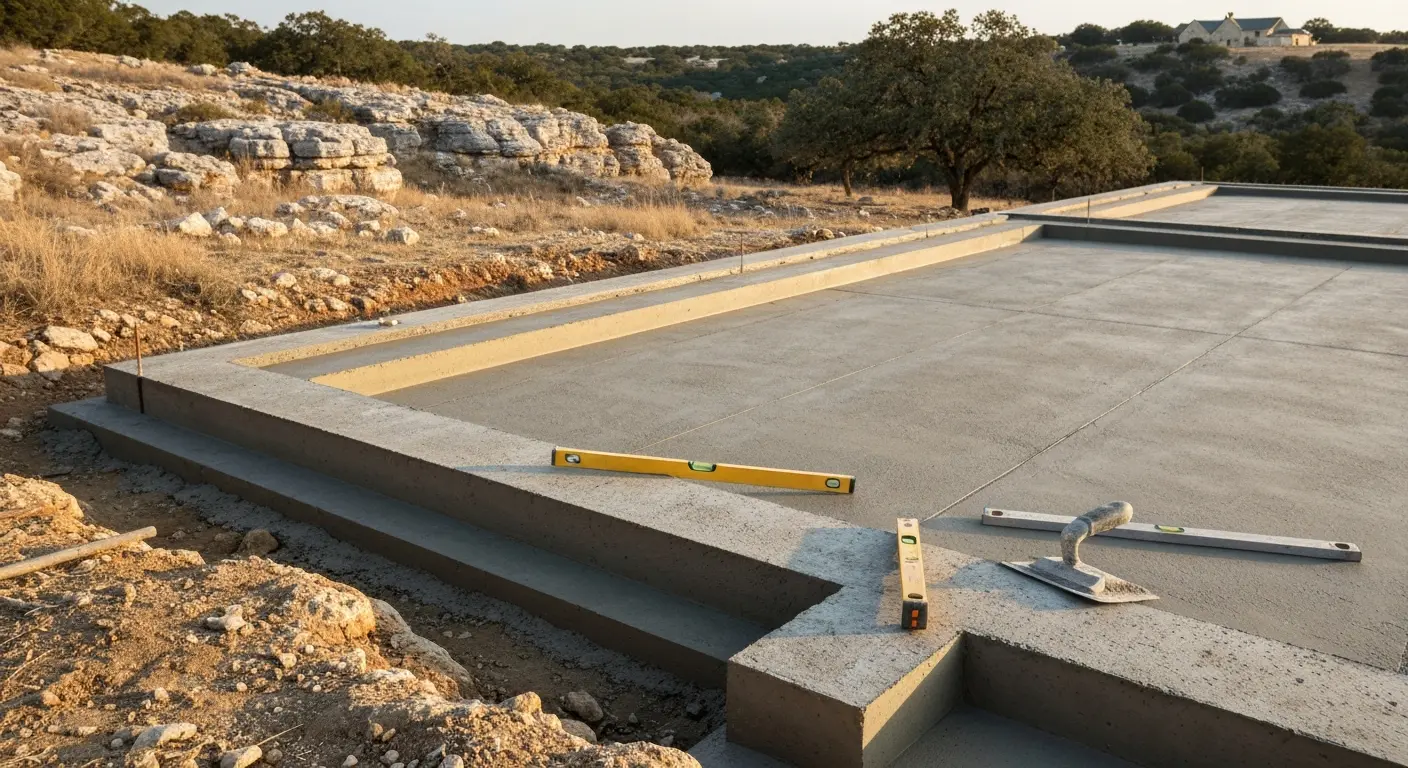Concrete foundation work