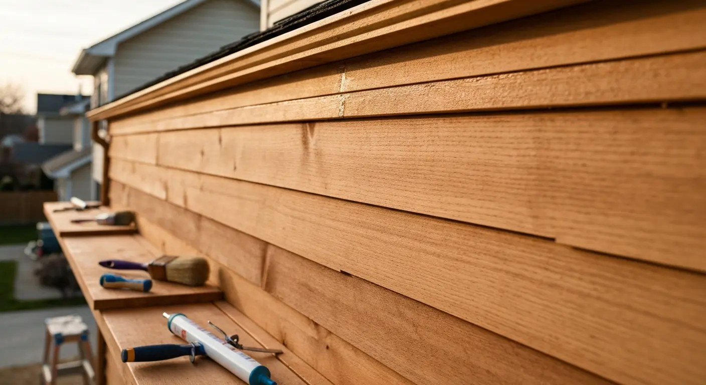 Wood siding and eave preservation