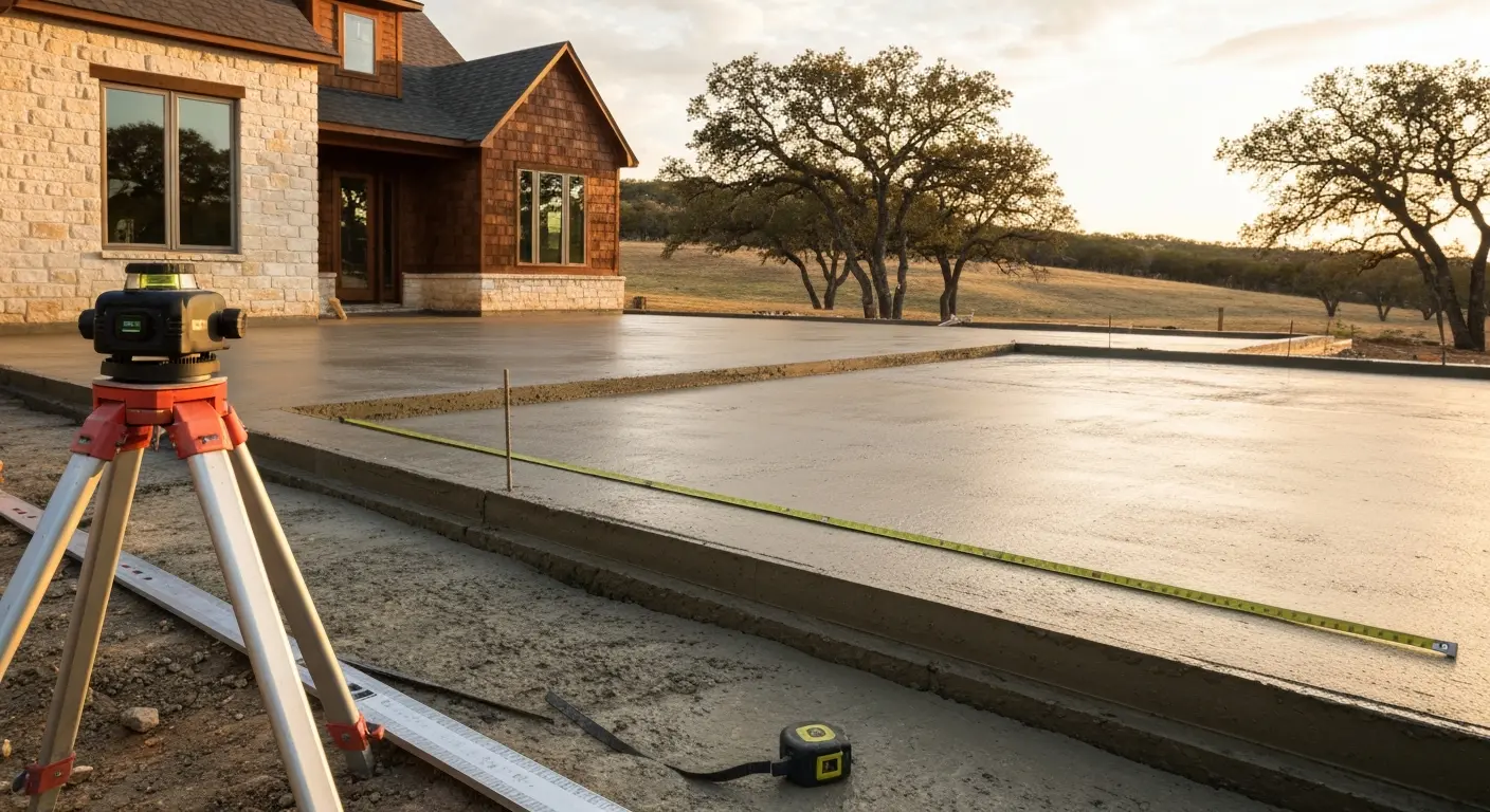 Concrete foundation work