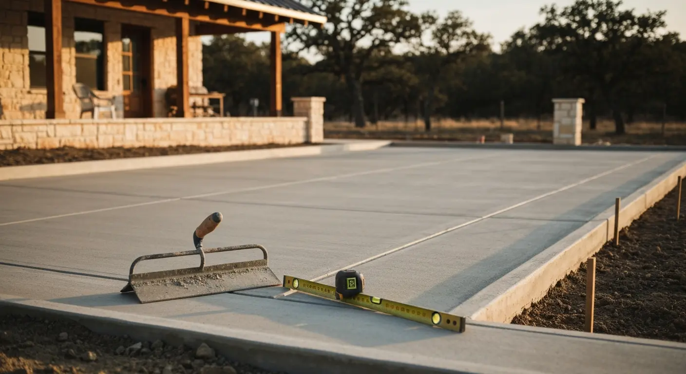 Commercial concrete installation