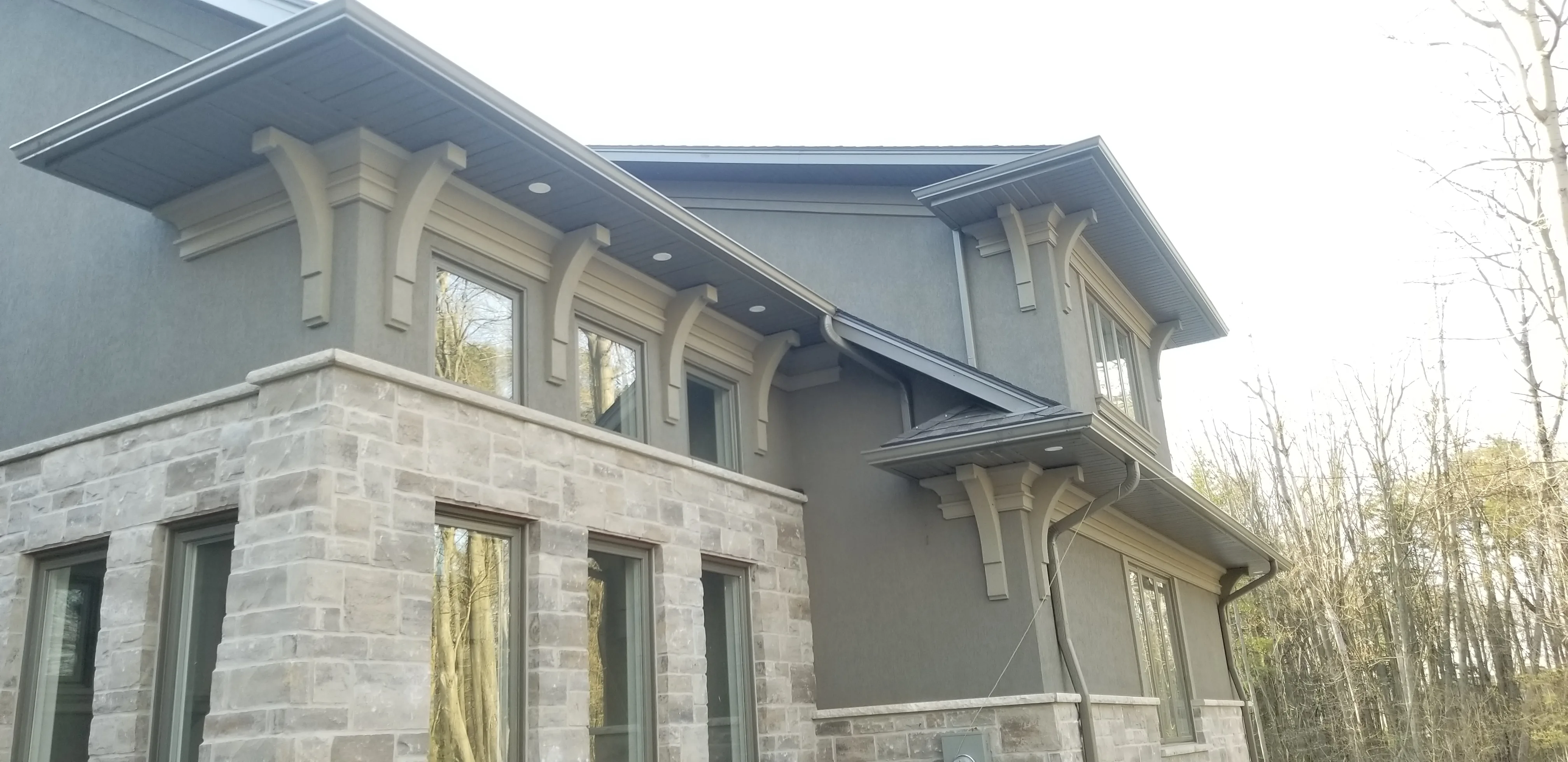 Residential stucco stone veneer and decorative trim — Norfolk County