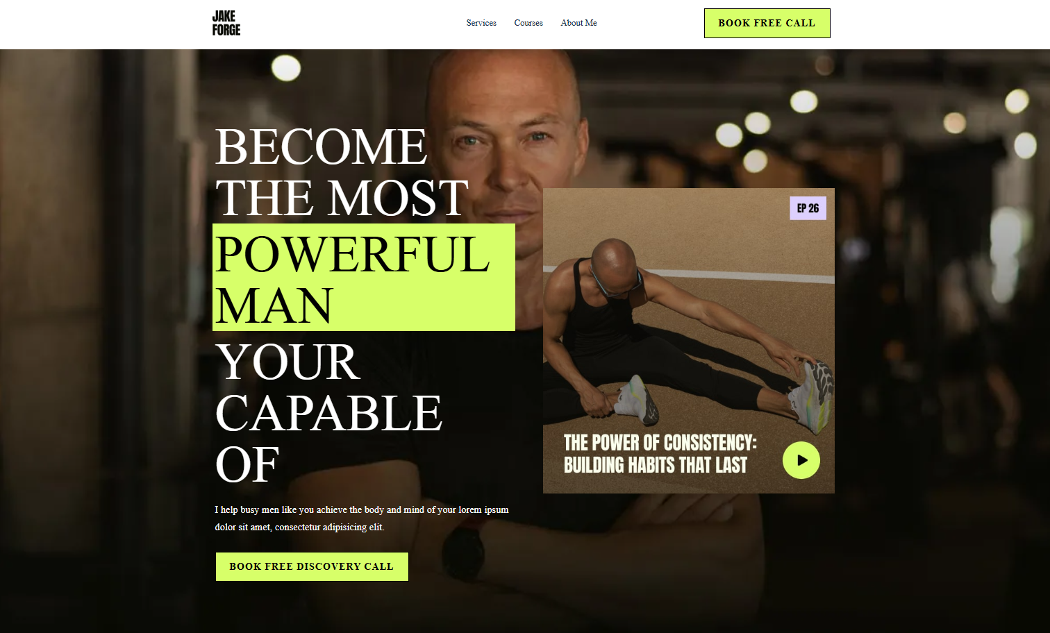 Personal Fitness Brand with Podcast