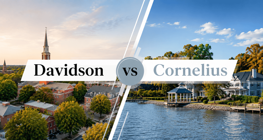 Davidson vs. Cornelius, NC: Which Lake Norman Community Is Right for Homebuyers?