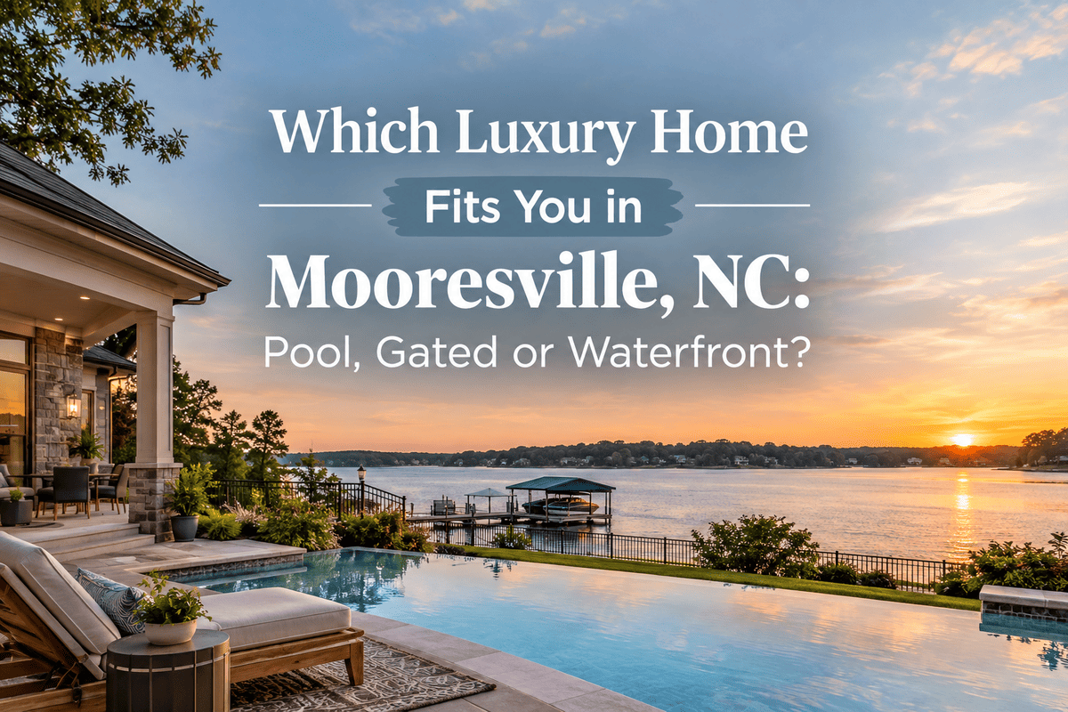 Which Luxury Home Fits You in Mooresville, NC: Pool, Gated or Waterfront?