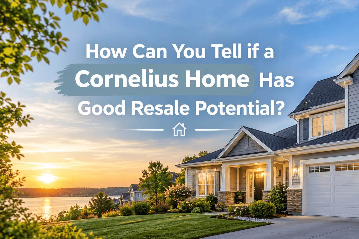 How Can You Tell if a Cornelius Home Has Good Resale Potential?