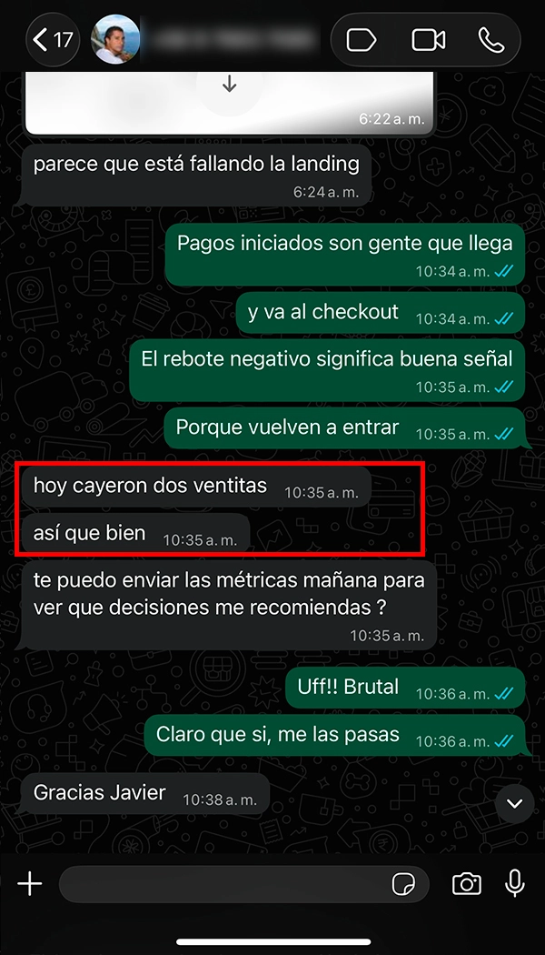 Resultados Ads Manager 4
