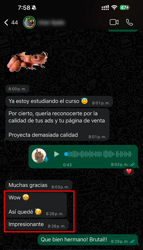 Resultados Ads Manager 6