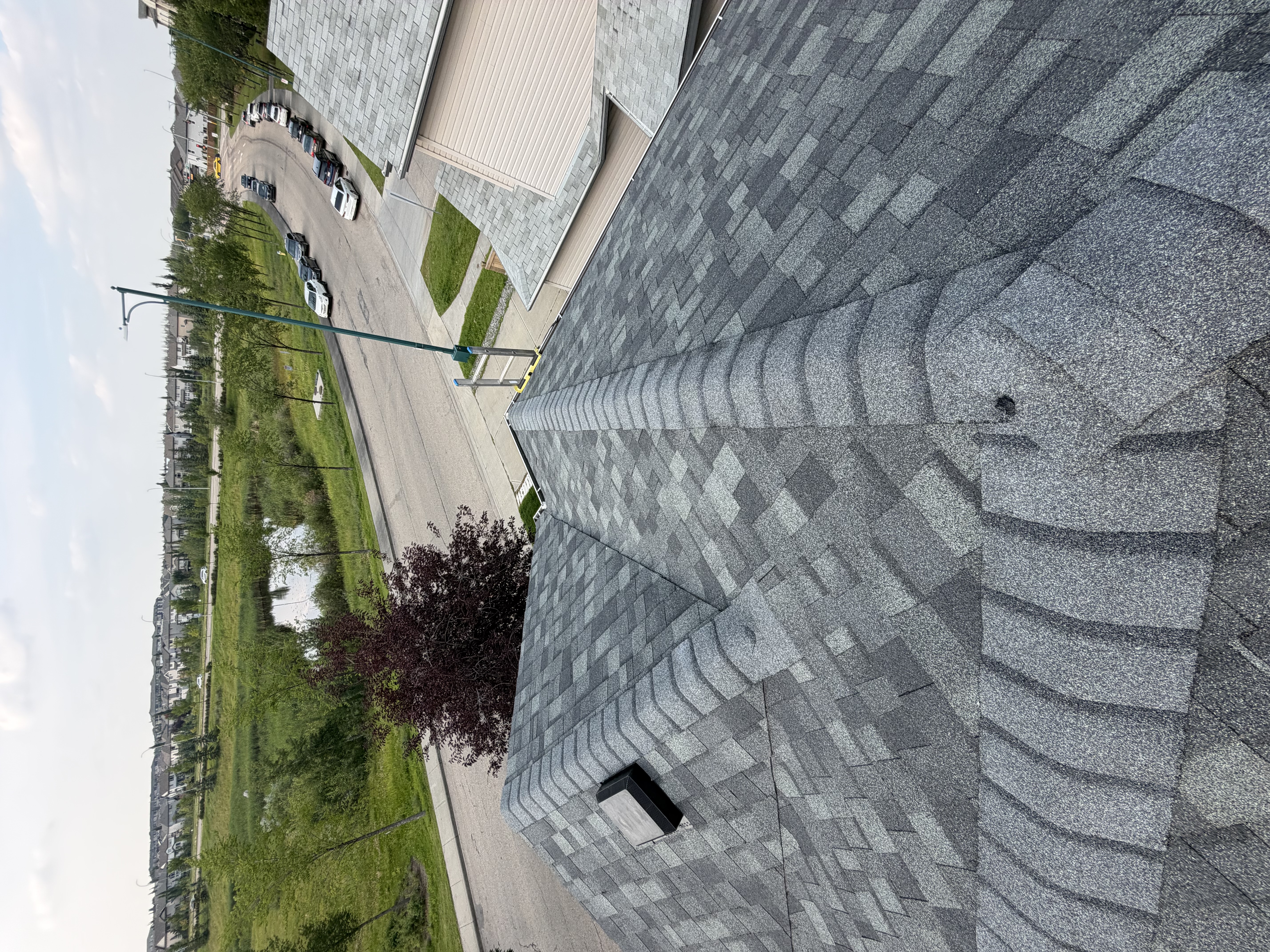 Residential roofing work in St. Albert, Alberta