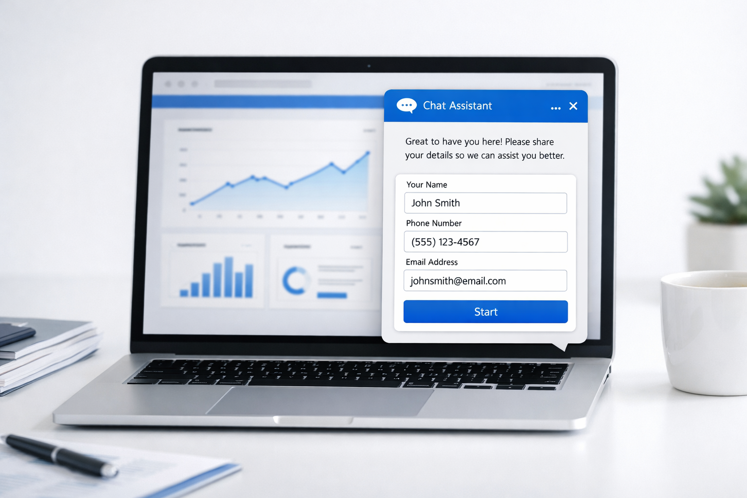 Lead capture and AI assistant