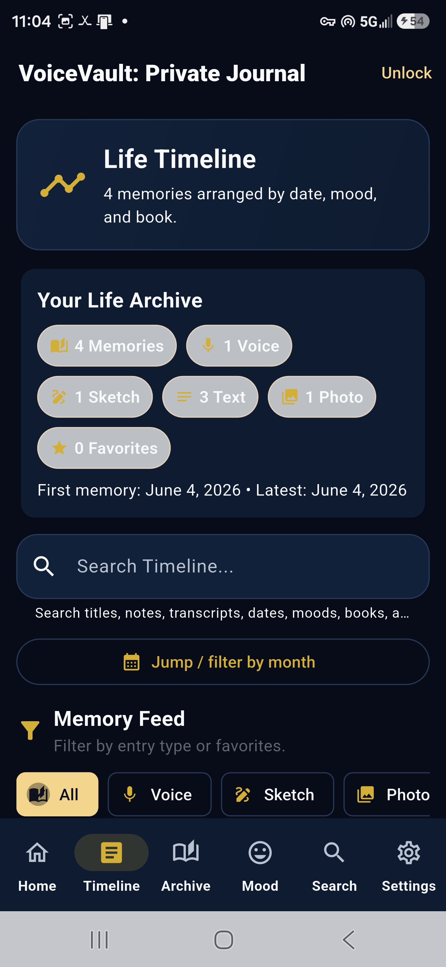 VoiceVault app screenshot