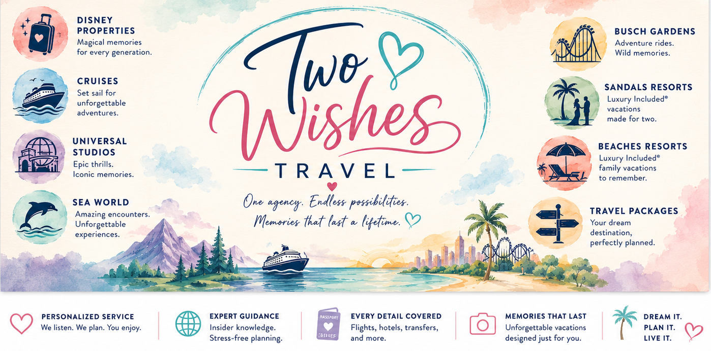 Two Wishes Travel vacation planning