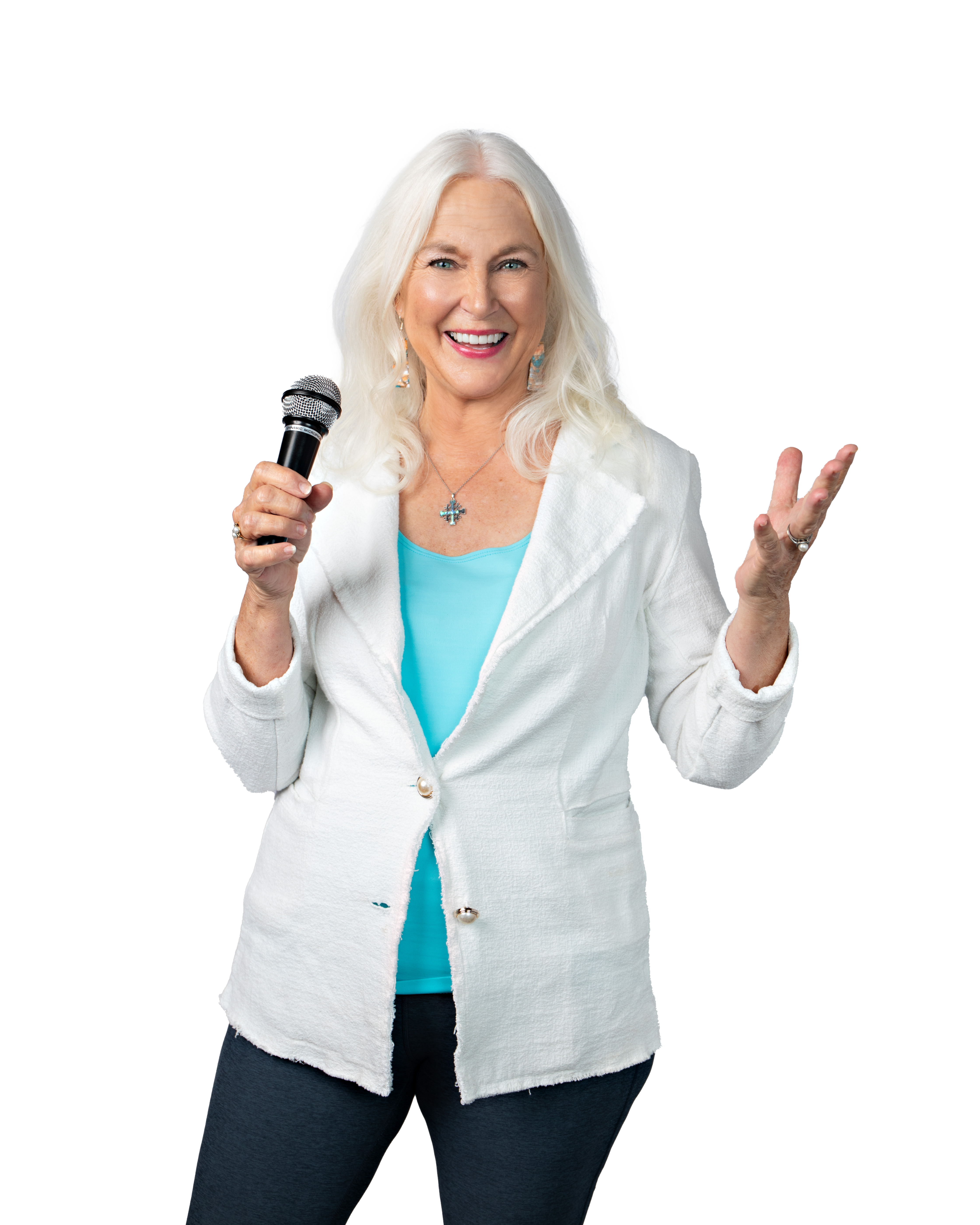 Janie Seltzer speaking on stage