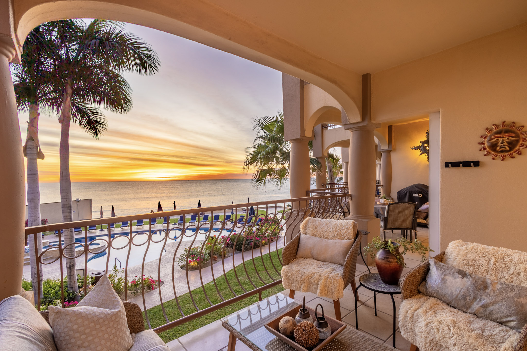 Las Olas B201 — 2 bedroom beachfront condo with ocean-view balcony