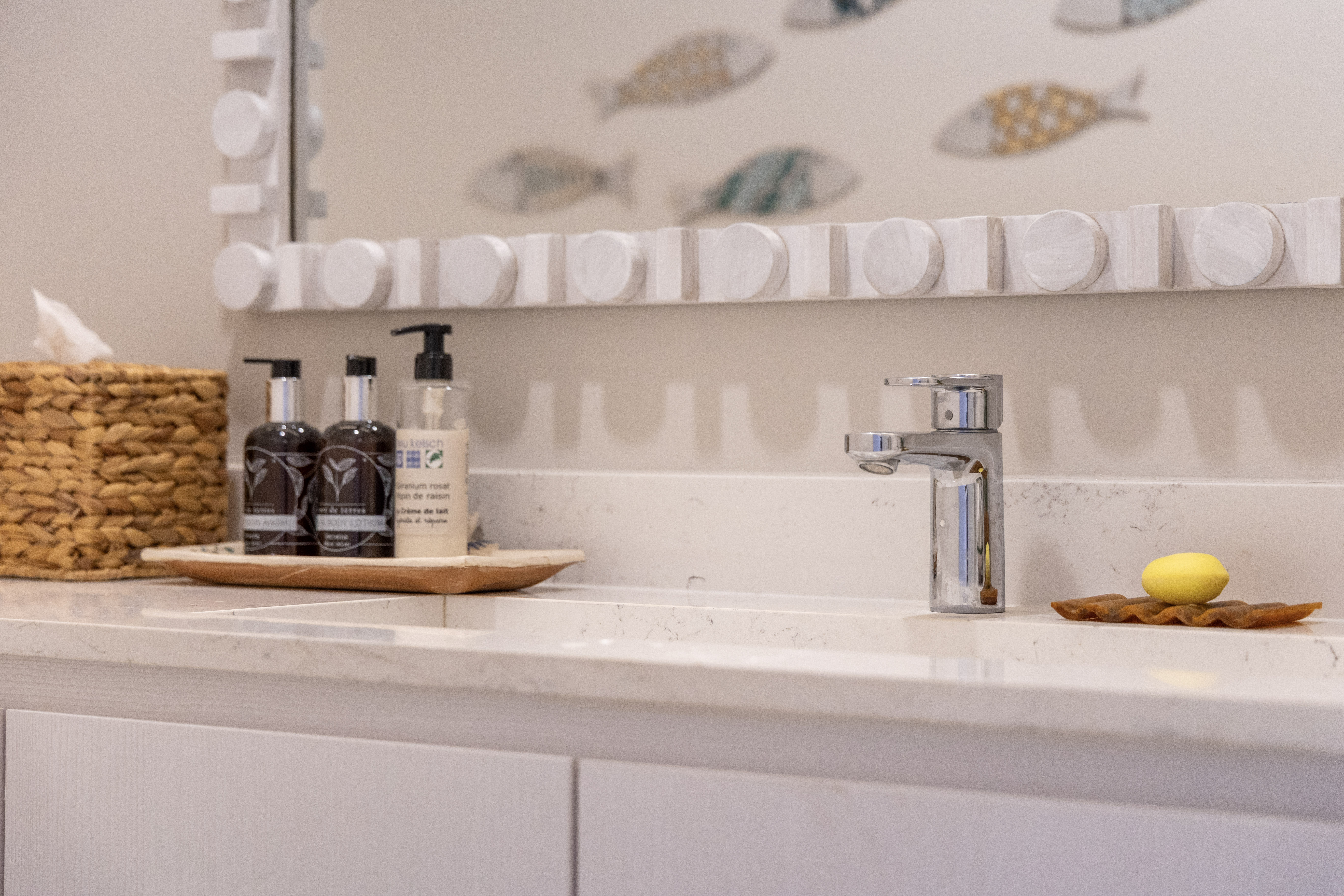Bathroom sink detail