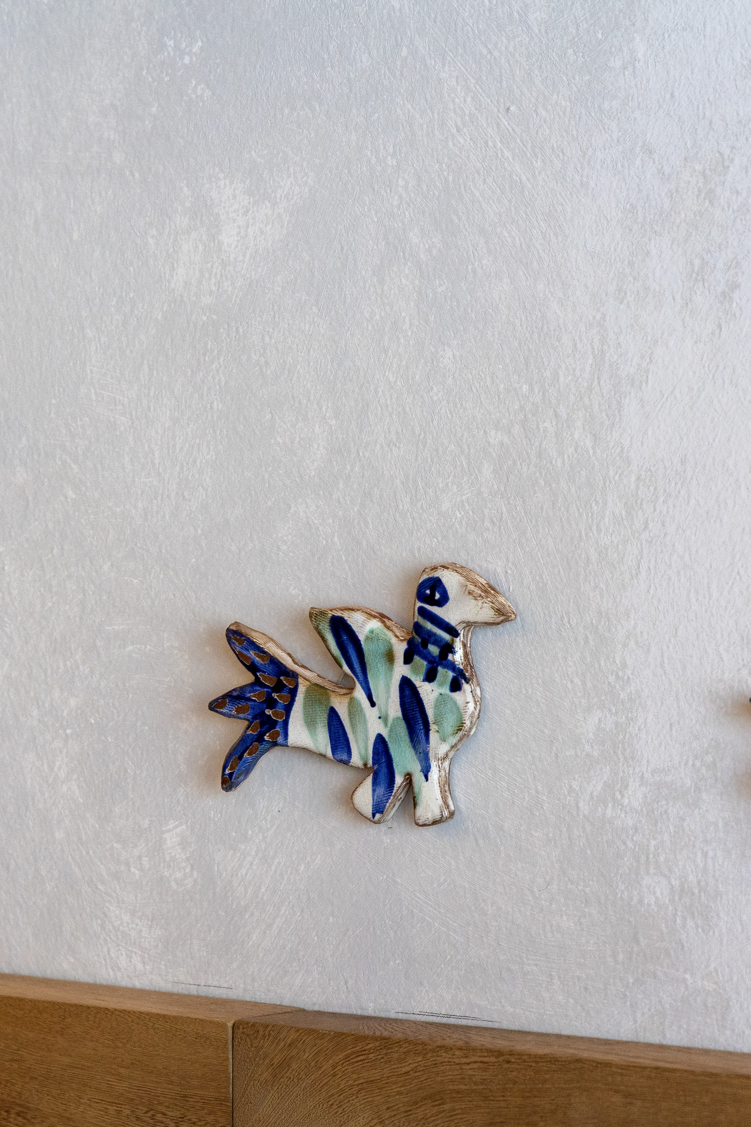 Ceramic bird artwork