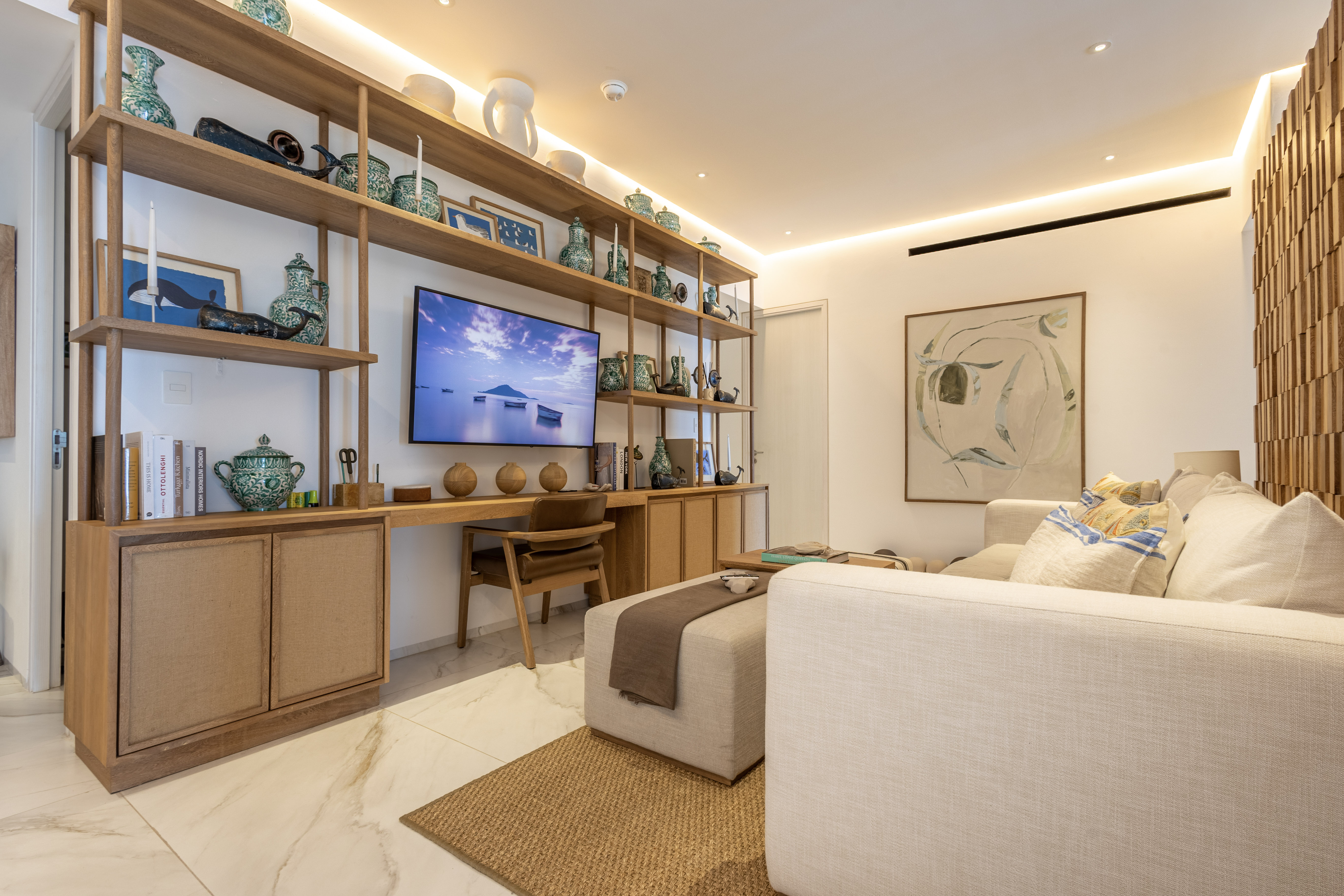 Living area with TV