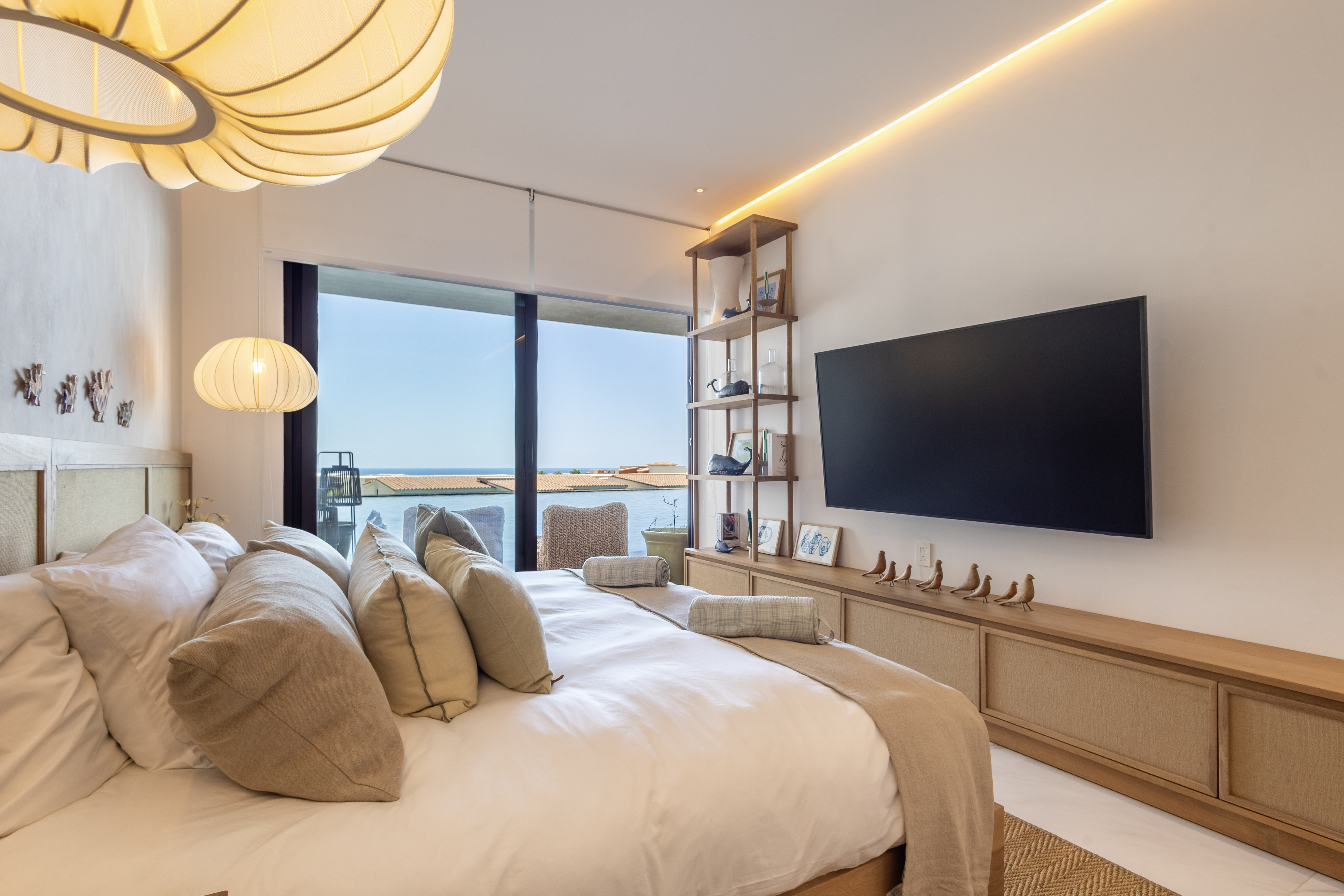 Primary bedroom with a view