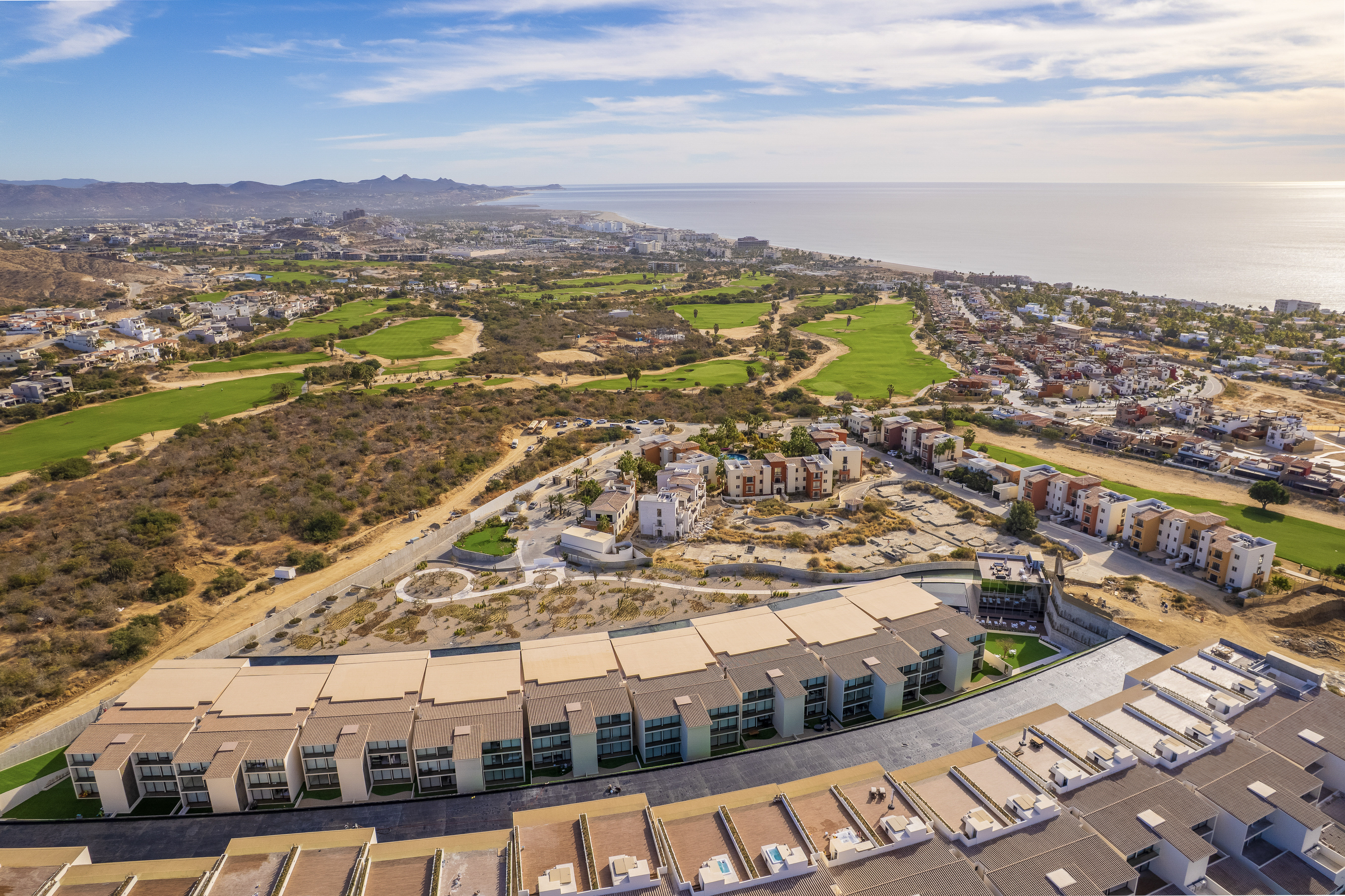 Aerial view of Club Campestre golf course and Cora Los Cabos