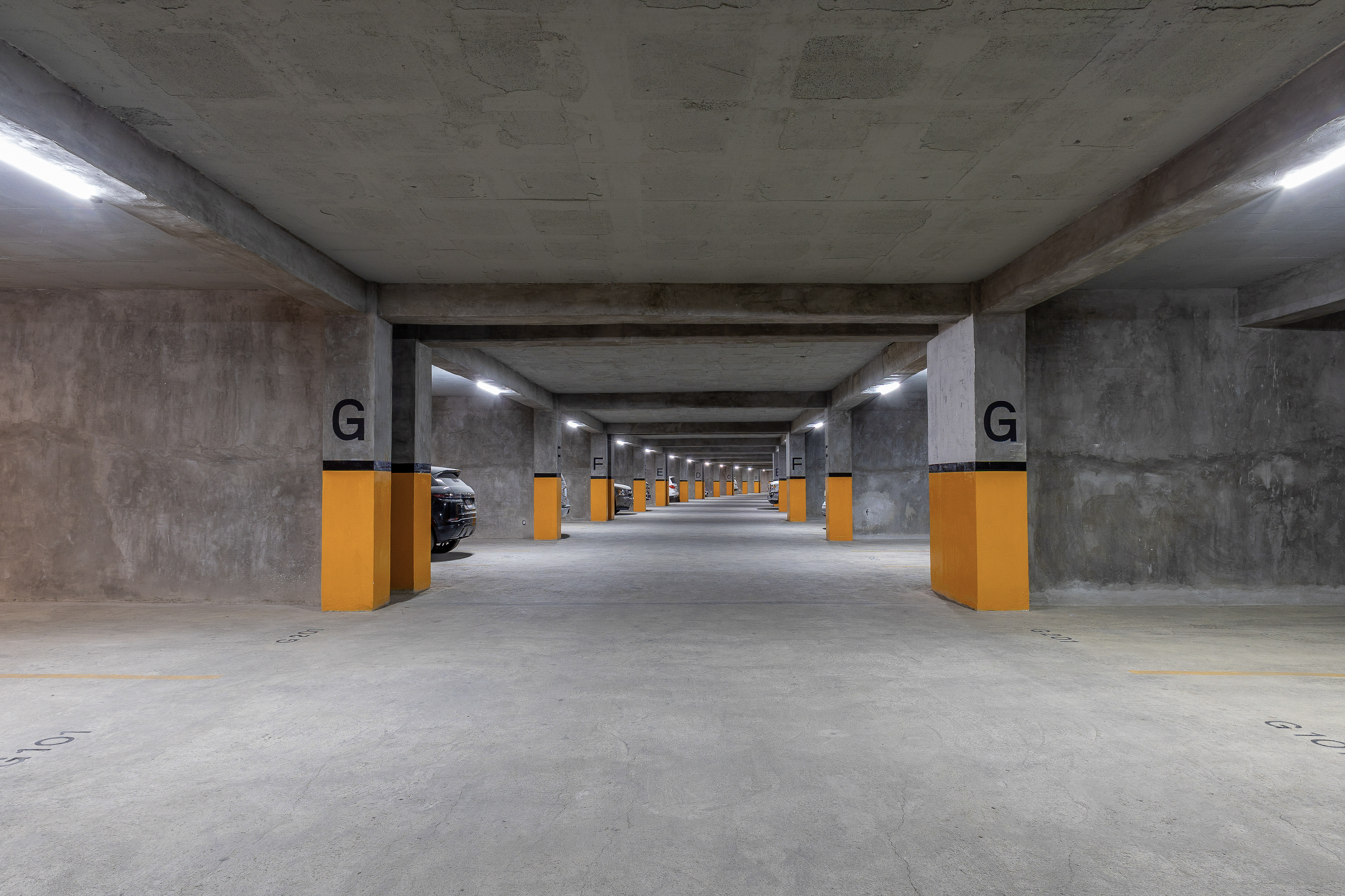 Covered parking garage at Cora Los Cabos