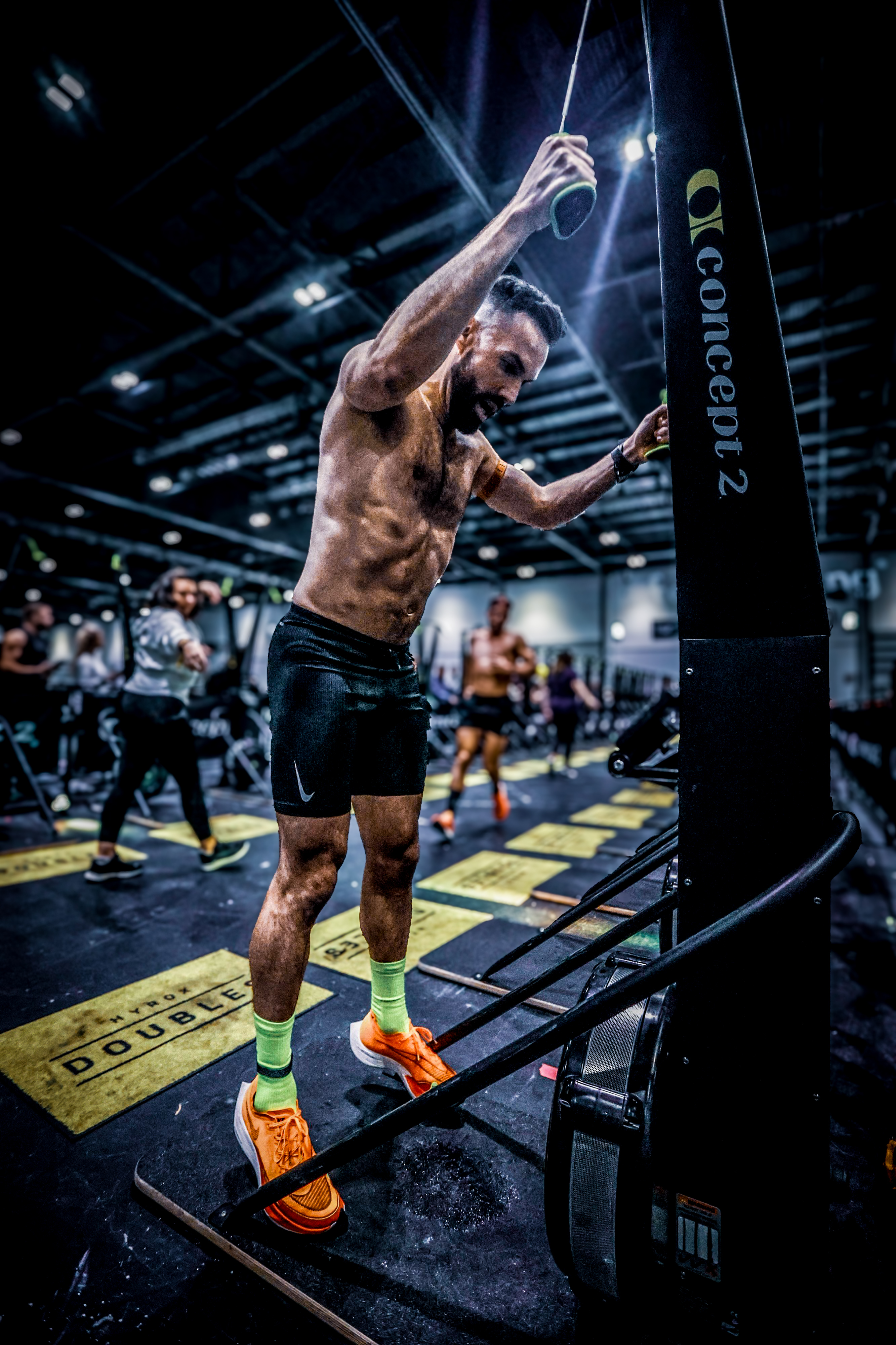 Paul Ratcliffe preparing for HYROX competition