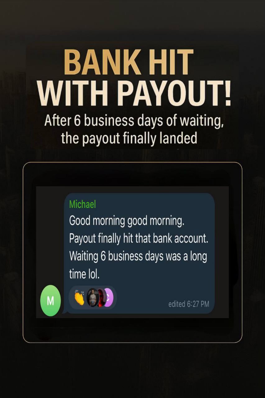 Bank hit with payout: after 6 business days of waiting, the payout finally landed