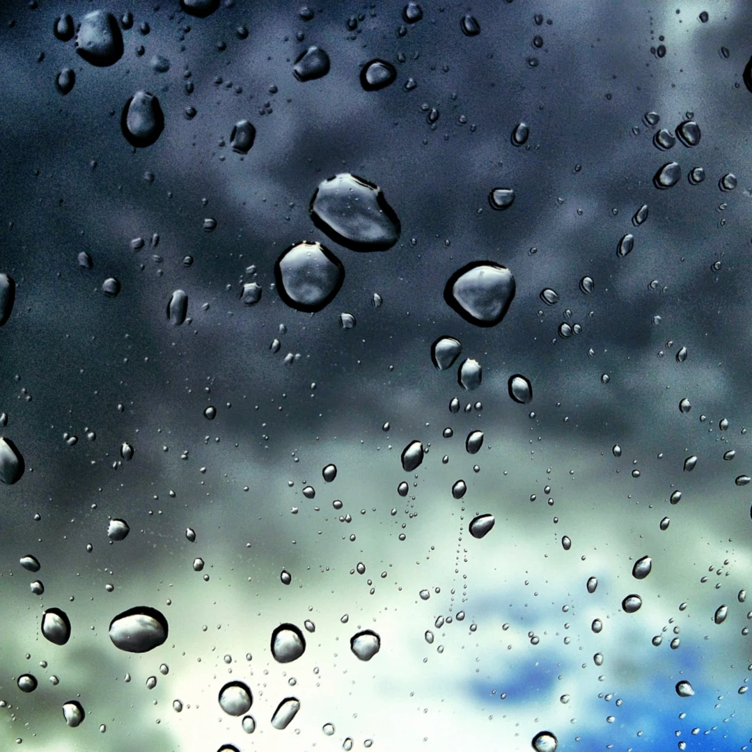 water drops on the window