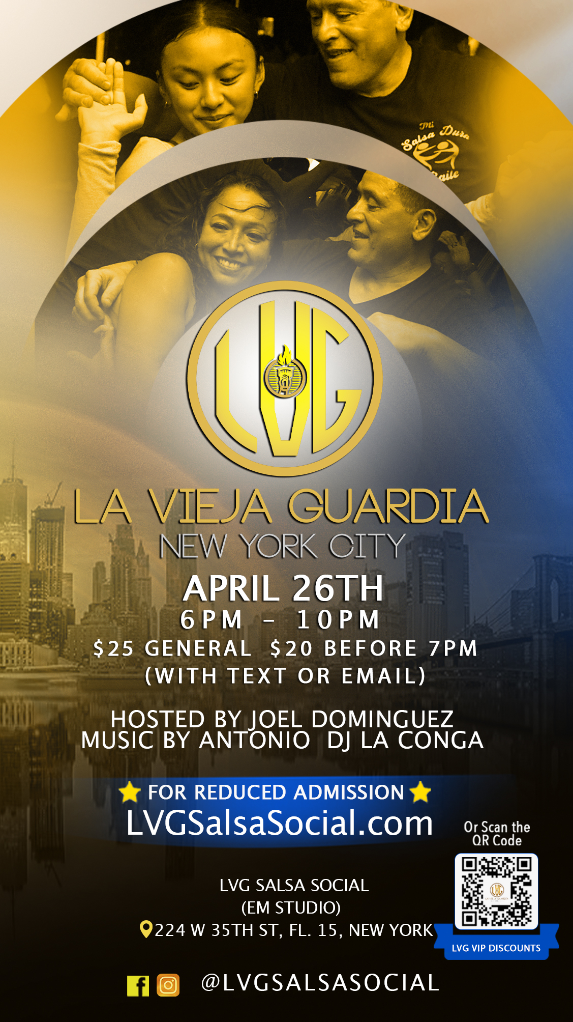 LVG Salsa Social Event Flier