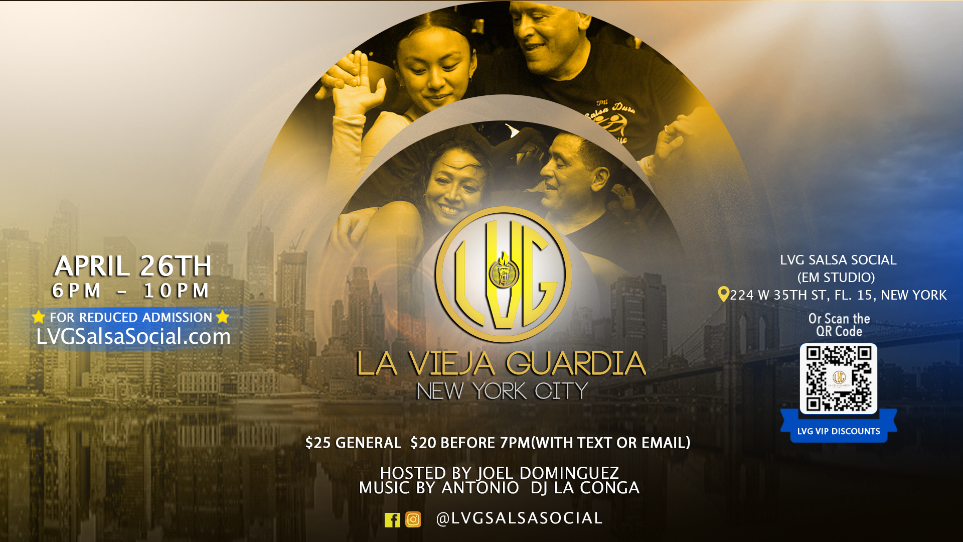 LVG Salsa Social Event Flier