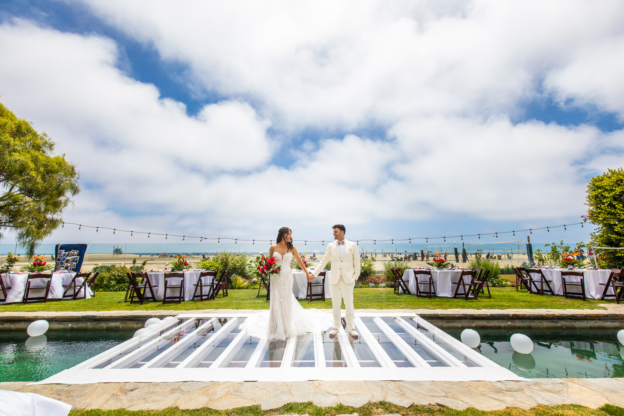 Reception setup at Thalberg Estate
