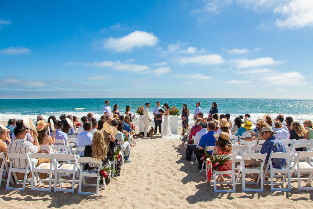 Ceremony setup at Thalberg Estate