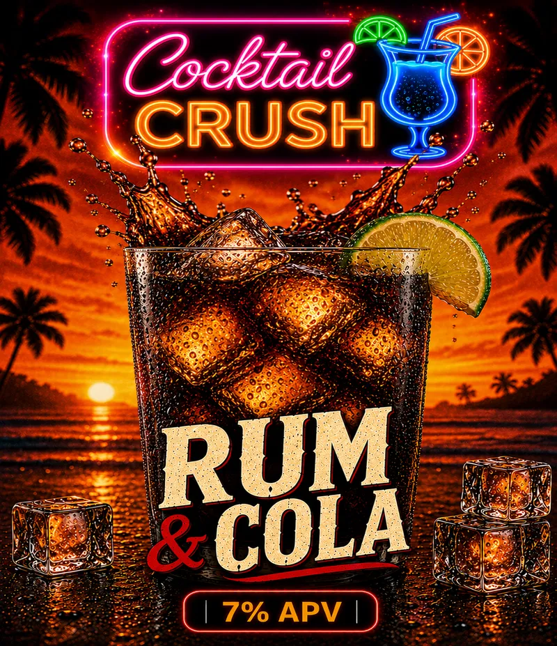 Rum & Cola Cocktail Slush