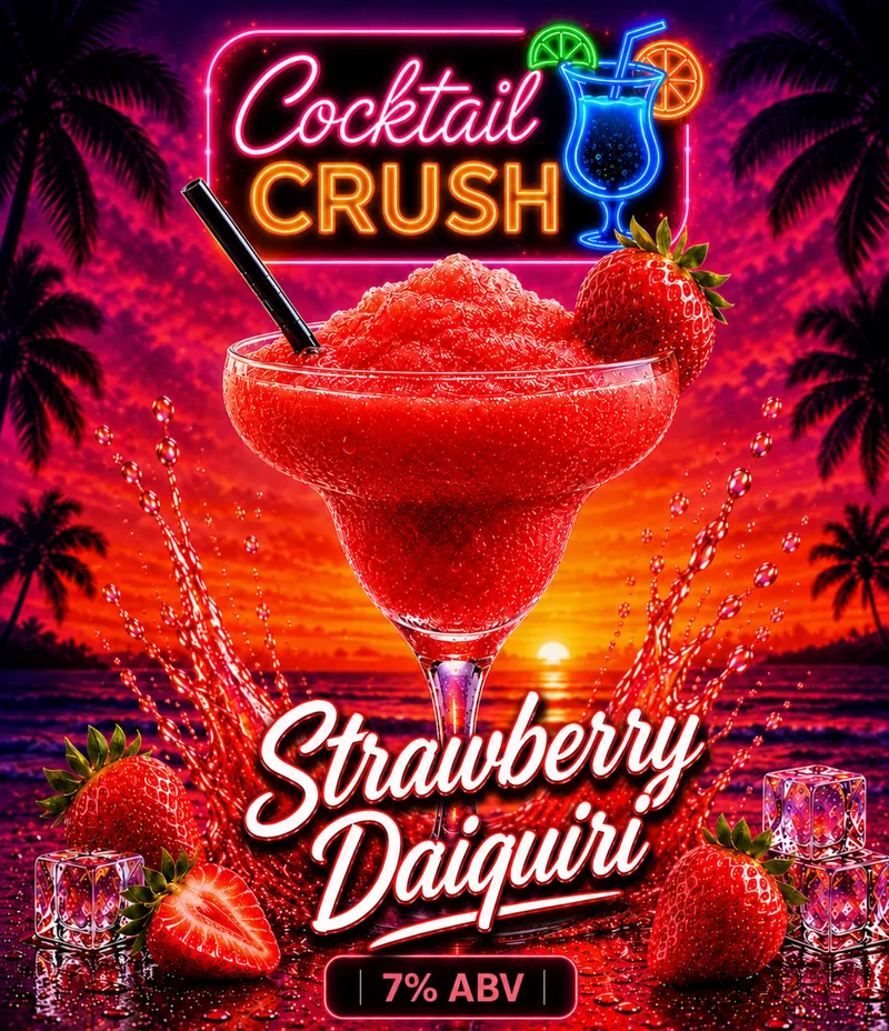 Strawberry Daiquiri Cocktail Slush