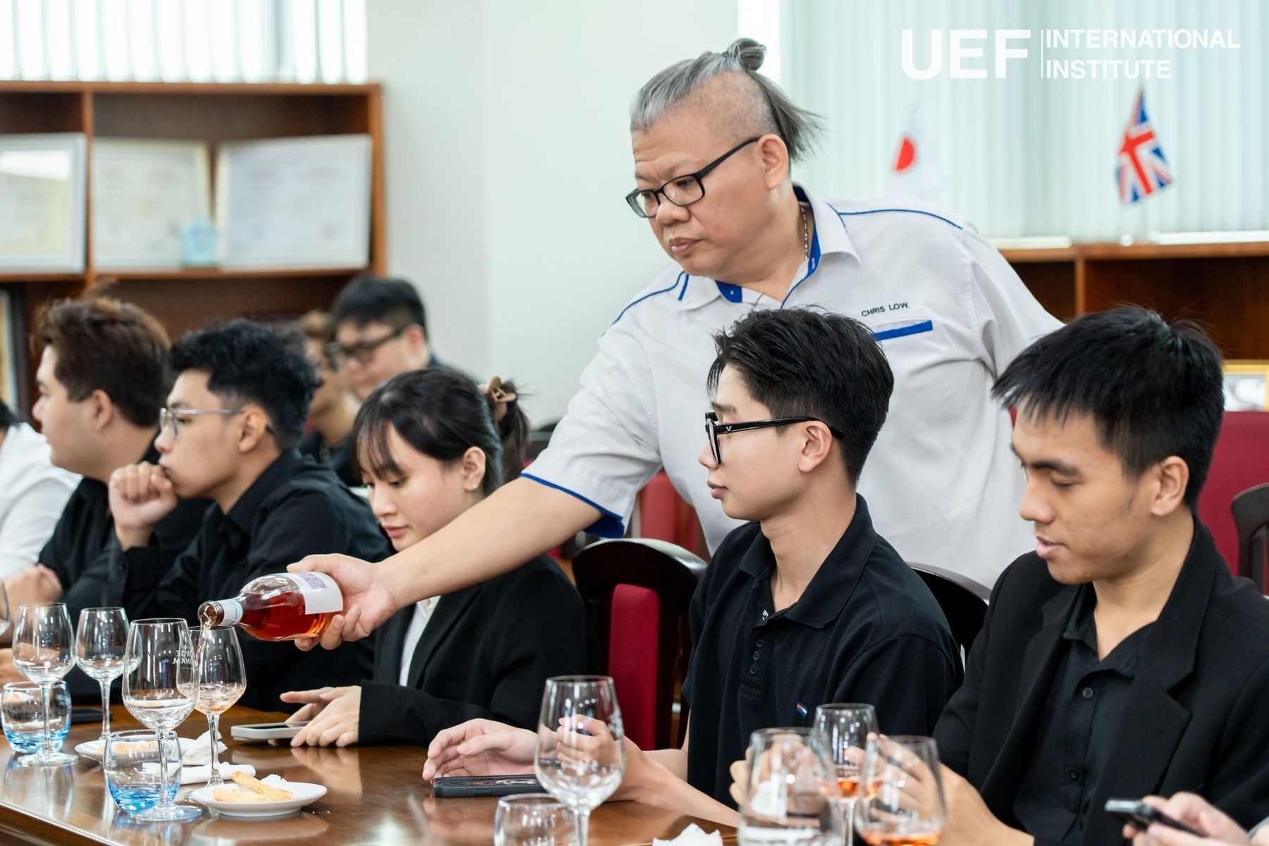 Chris Low training F&B professionals