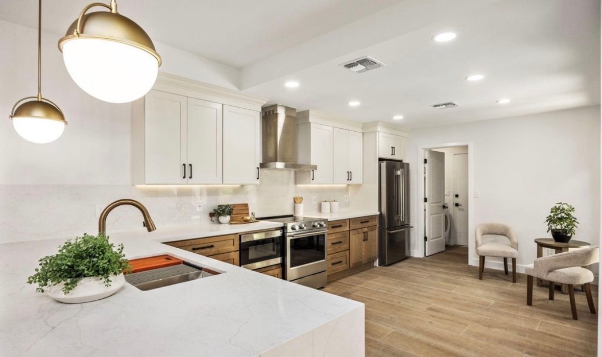 New home construction aerial Houston