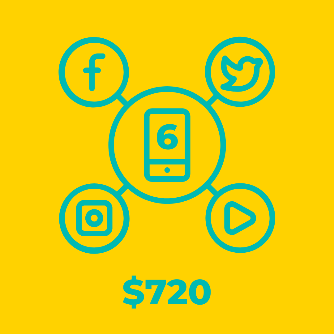 Social media only package $720