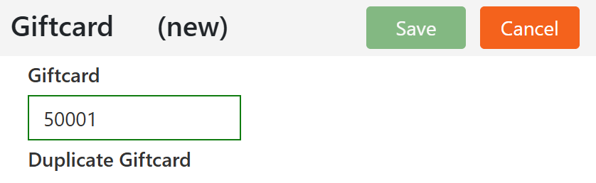 Duplicate Giftcard showing under a card number that is already in use