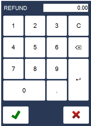 Type the amount to refund
