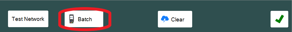 Batch, at the bottom of the screen