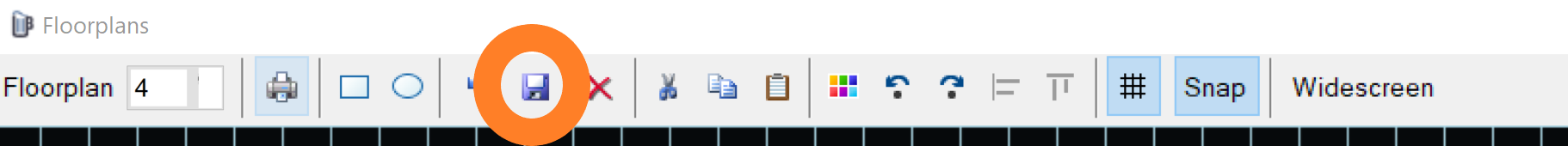 Save, the disk in the toolbar