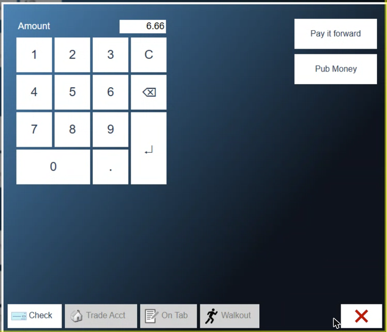 Other payments. Trade Acct is along the bottom