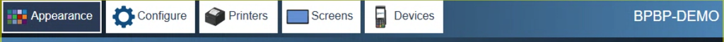 Devices, beside Appearance, Configure, Printers and Screens